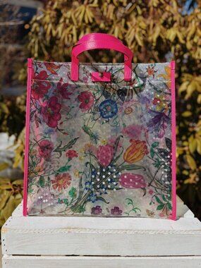 Gucci Flora Vinyl Tote Bag